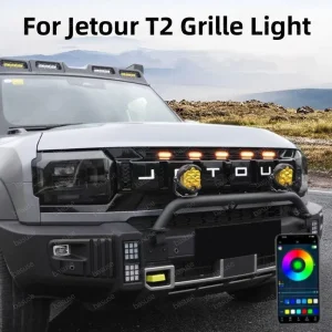 LED Front Grille Light For Jetour T2 Car Daytime Running Light Wheel Eyebrow Lamp For Pickup Offroad 12V