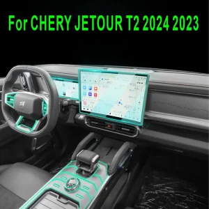 For CHERY JETOUR T2 2024 2023 Car Interior Navigation Center console Transparent TPU Protective film Anti-scratch Repair film Re